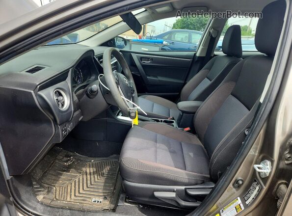 2T1BPRHE1JC000394 2018 TOYOTA COROLLA Gray Widok wnętrza z przodu