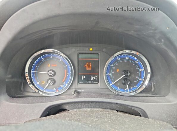2T1BPRHE1JC000394 2018 TOYOTA COROLLA Gray Widok zestawu wskaźników