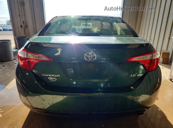2T1BPRHE4GC583293 2016 TOYOTA COROLLA Green Rear view