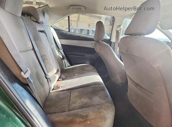 2T1BPRHE4GC583293 2016 TOYOTA COROLLA Green Rear seats view