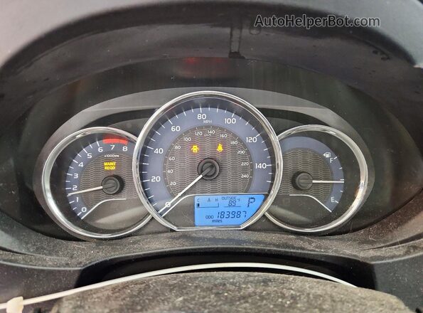 2T1BPRHE4GC583293 2016 TOYOTA COROLLA Green Instrument cluster view