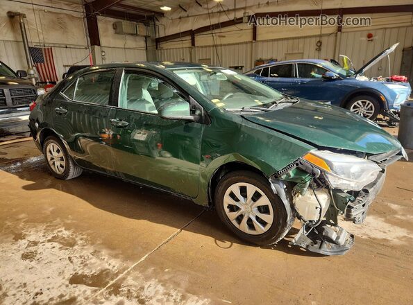 2T1BPRHE4GC583293 2016 TOYOTA COROLLA Green Front right