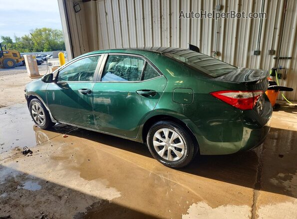 2T1BPRHE4GC583293 2016 TOYOTA COROLLA Green Rear left