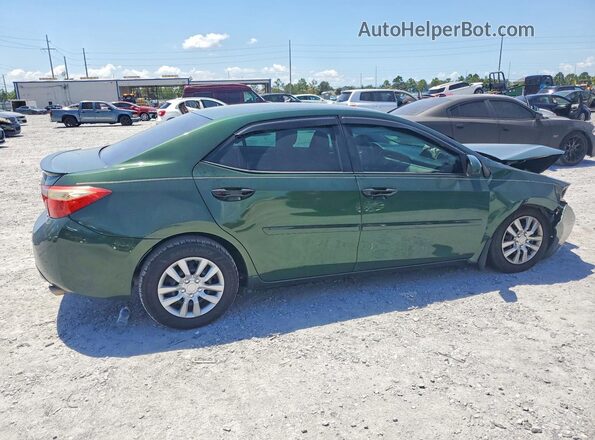 2T1BPRHEXGC554185 2016 TOYOTA COROLLA Green Rear right