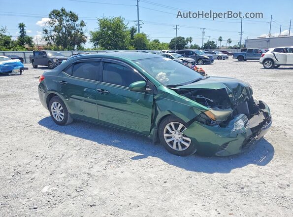 2T1BPRHEXGC554185 2016 TOYOTA COROLLA Green Front right