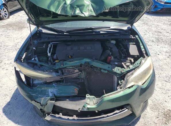2T1BPRHEXGC554185 2016 TOYOTA COROLLA Green Rear interior view