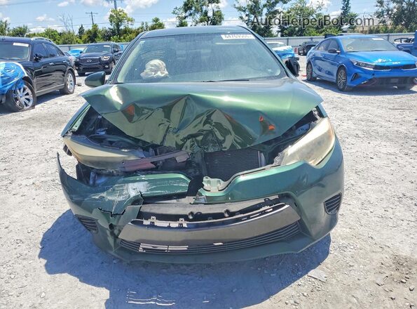 2T1BPRHEXGC554185 2016 TOYOTA COROLLA Green Front view