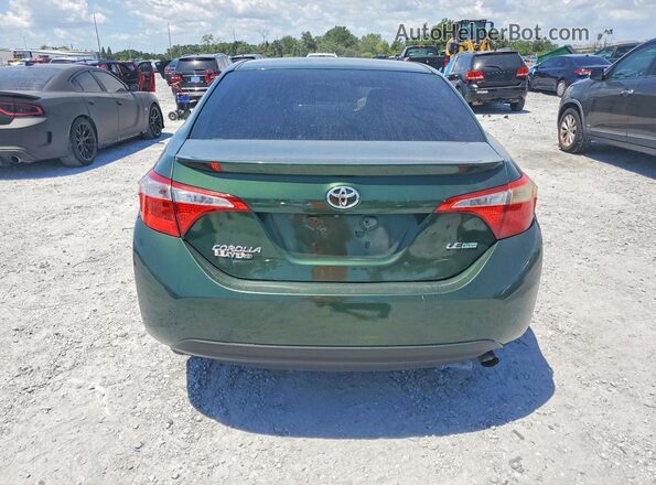 2T1BPRHEXGC554185 2016 TOYOTA COROLLA Green Rear view