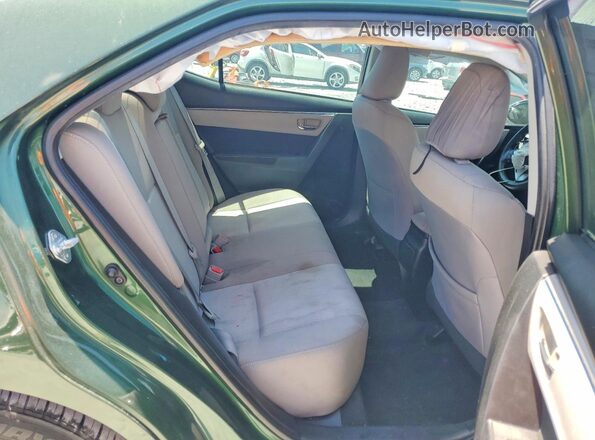 2T1BPRHEXGC554185 2016 TOYOTA COROLLA Green Rear seats view