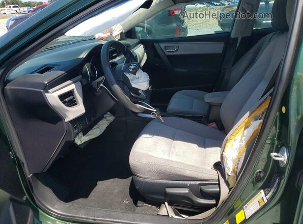 2T1BPRHEXGC554185 2016 TOYOTA COROLLA Green Front interior view