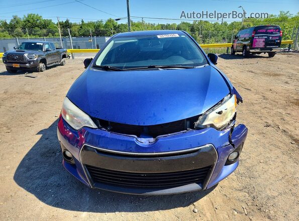 2T1BURHE0GC500399 2016 TOYOTA COROLLA Blue Vista frontal