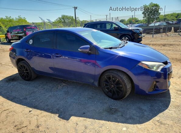 2T1BURHE0GC500399 2016 TOYOTA COROLLA Blue Delantero derecho
