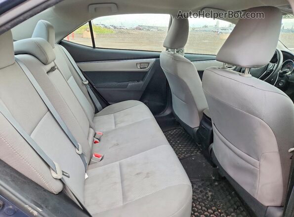 2T1BURHE0GC517140 2016 TOYOTA COROLLA Blue Вид задніх сидінь