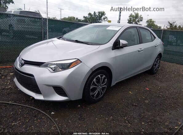 2T1BURHE0GC523729 2016 TOYOTA COROLLA Silver Przód lewy