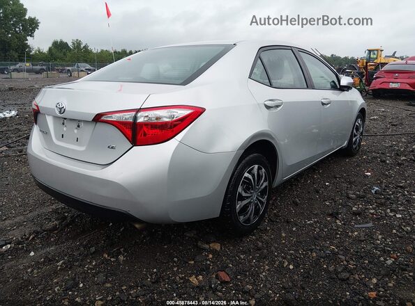 2T1BURHE0GC523729 2016 TOYOTA COROLLA Silver Tył prawy