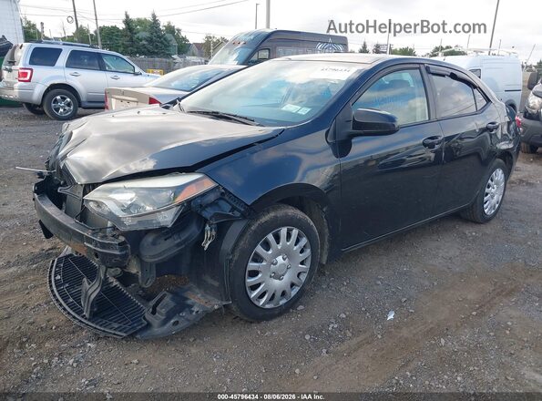 2T1BURHE0GC524928 2016 TOYOTA COROLLA Black Առջևի ձախ երեք քառորդ տեսարան