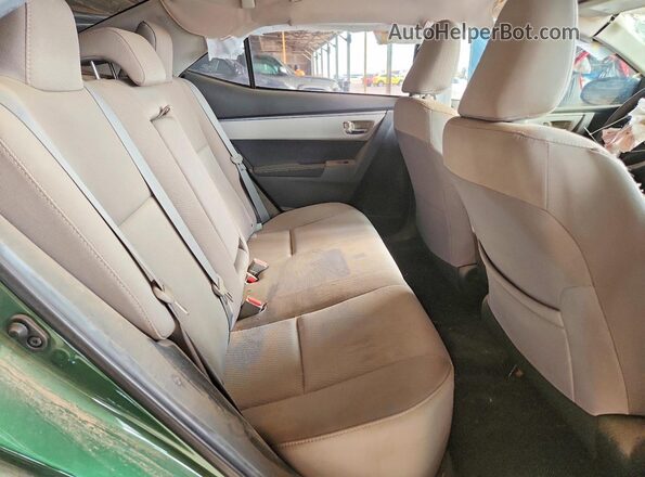 2T1BURHE0GC546511 2016 TOYOTA COROLLA Green უკანა სავარძლების ხედი