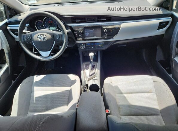 2T1BURHE0GC590976 2016 TOYOTA COROLLA Gray Dashboard view