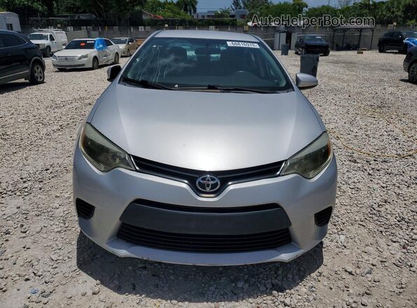 2T1BURHE0GC672996 2016 TOYOTA COROLLA Silver Դիմացի տեսք