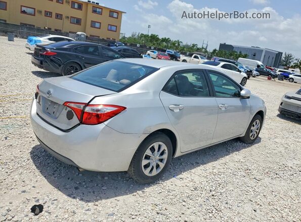 2T1BURHE0GC672996 2016 TOYOTA COROLLA Silver Հետևի աջ