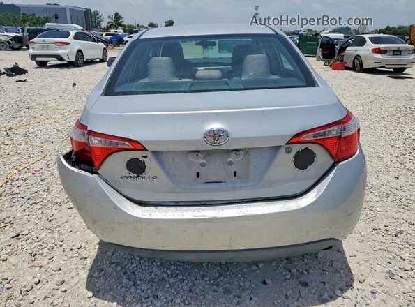 2T1BURHE0GC672996 2016 TOYOTA COROLLA Silver Հետևի տեսք