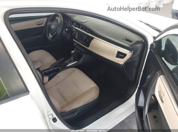 2T1BURHE0GC673789 2016 TOYOTA COROLLA White Front interior view