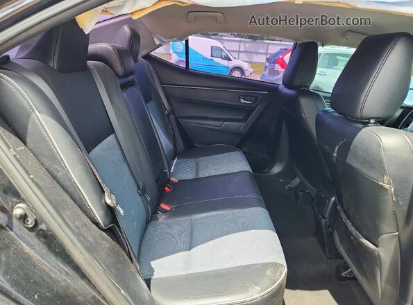 2T1BURHE0GC676403 2016 TOYOTA COROLLA Black Widok tylnych siedzeń