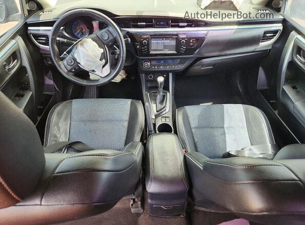 2T1BURHE0GC676403 2016 TOYOTA COROLLA Black Widok deski rozdzielczej