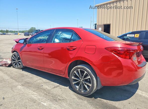 2T1BURHE0HC755555 2017 TOYOTA COROLLA Красный Задняя левая четверть