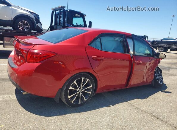 2T1BURHE0HC755555 2017 TOYOTA COROLLA Красный Задняя правая четверть
