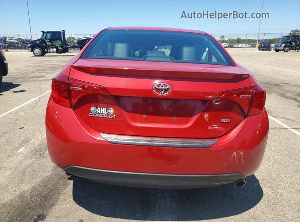 2T1BURHE0HC755555 2017 TOYOTA COROLLA Красный Вид сзади