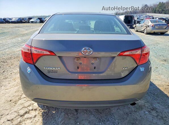 2T1BURHE0HC760836 2017 TOYOTA COROLLA Gray Вид ззаду