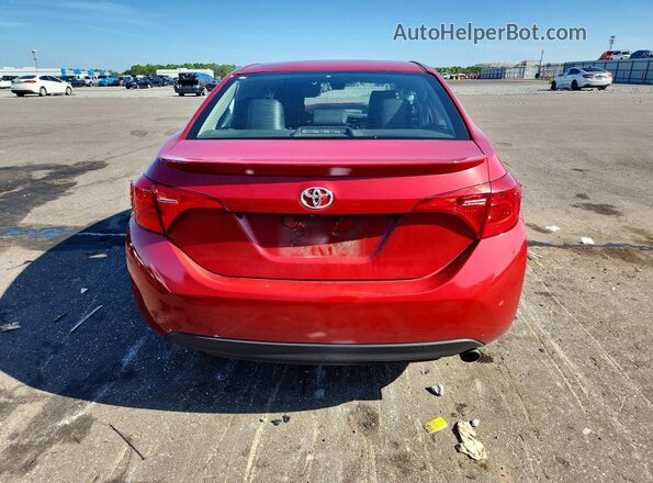 2T1BURHE0HC887375 2017 TOYOTA COROLLA Red Rear view