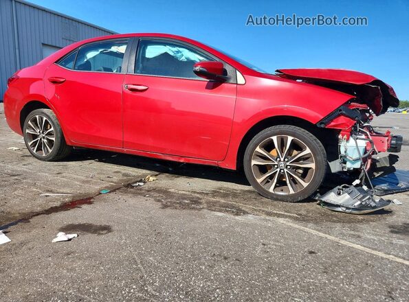 2T1BURHE0HC887375 2017 TOYOTA COROLLA Red Front right