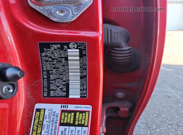 2T1BURHE0HC887375 2017 TOYOTA COROLLA Red Engine compartment view