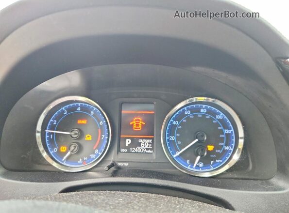 2T1BURHE0HC899123 2017 TOYOTA COROLLA Blue Вид щитка приладів