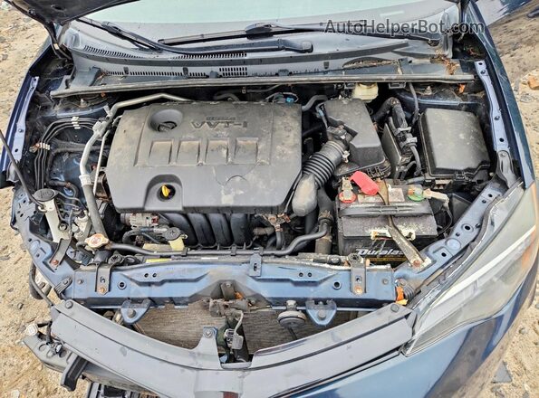 2T1BURHE0HC899123 2017 TOYOTA COROLLA Blue Вид задньої частини салону