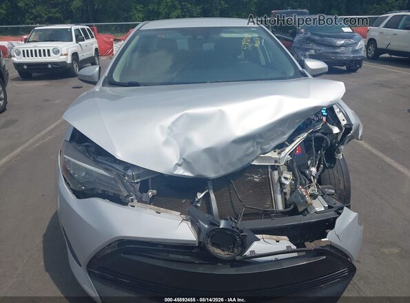 2T1BURHE0HC922383 2017 TOYOTA COROLLA Silver Widok zestawu wskaźników