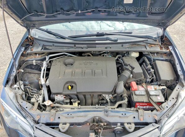 2T1BURHE0HC952435 2017 TOYOTA COROLLA Blue Вид задньої частини салону