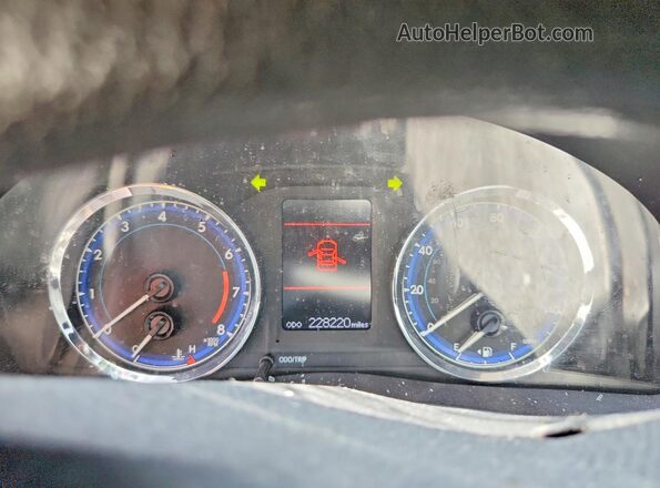 2T1BURHE0HC958350 2017 TOYOTA COROLLA Blue ხელსაწყოთა პანელის ხედი