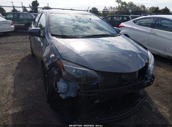 2T1BURHE0JC055055 2018 TOYOTA COROLLA Gray Դիմացի տեսք