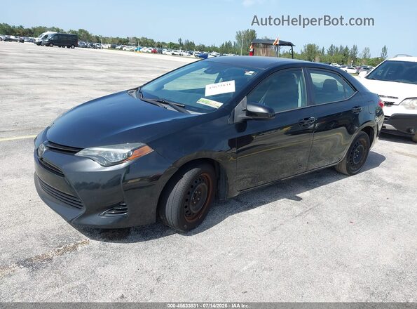 2T1BURHE0JC059395 2018 TOYOTA COROLLA Black Przód lewy