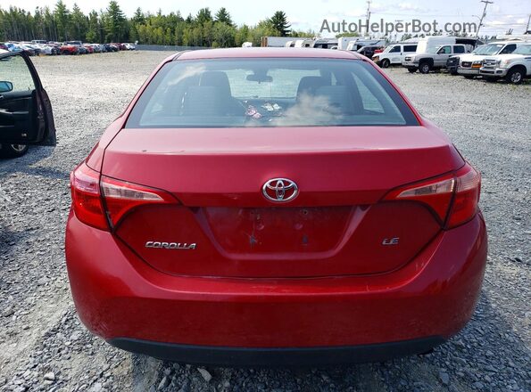 2T1BURHE0JC065424 2018 TOYOTA COROLLA Красный Вид сзади