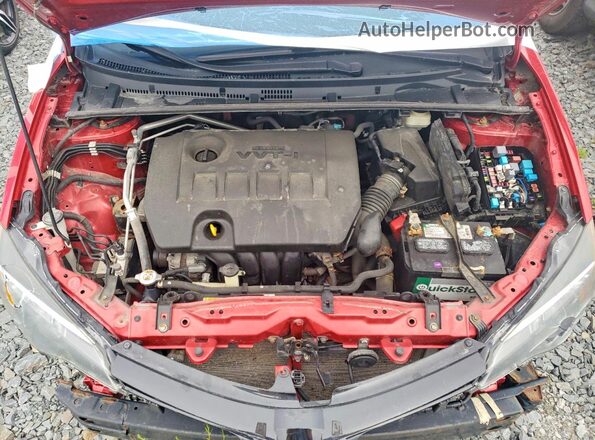 2T1BURHE0JC065424 2018 TOYOTA COROLLA Красный Вид задней части салона