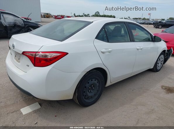 2T1BURHE0JC070090 2018 TOYOTA COROLLA White Trasero derecho