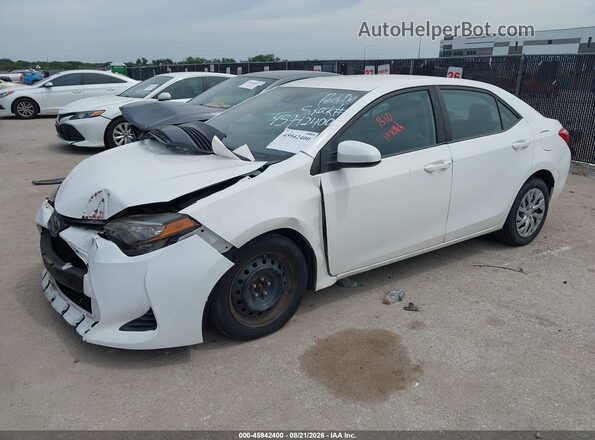 2T1BURHE0JC070090 2018 TOYOTA COROLLA White Vista tres cuartos delantera izquierda