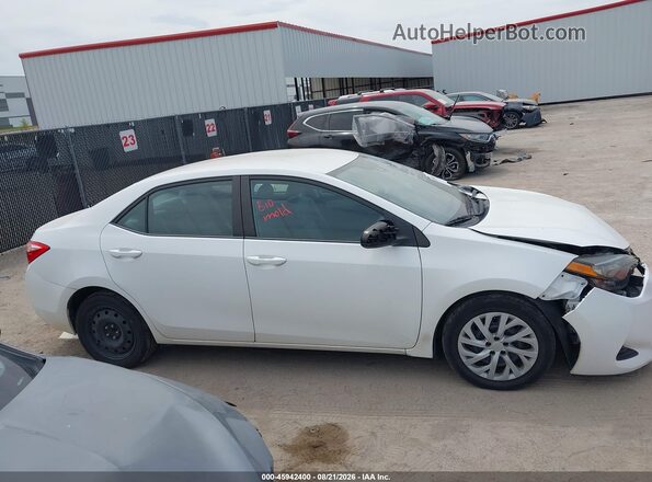 2T1BURHE0JC070090 2018 TOYOTA COROLLA White Vista del cuadro de instrumentos