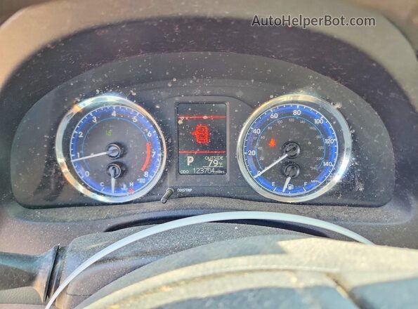 2T1BURHE0JC968690 2018 TOYOTA COROLLA Синий Вид щитка приборов