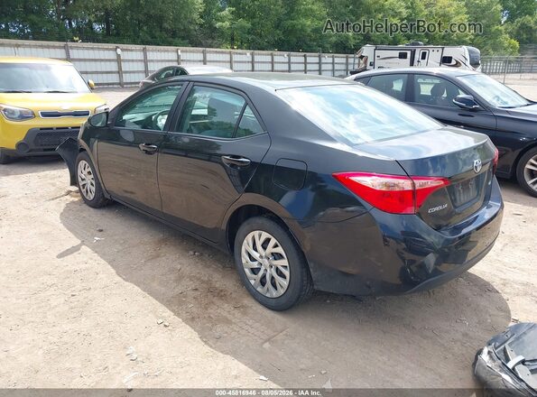 2T1BURHE0KC186049 2019 TOYOTA COROLLA Black Trasero izquierdo
