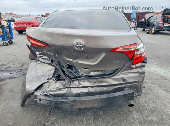 2T1BURHE0KC197195 2019 TOYOTA COROLLA Gray Вид ззаду